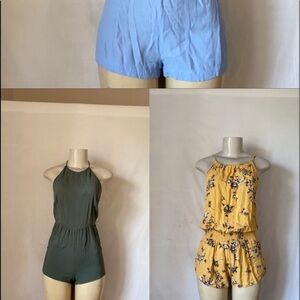 Bundle of 2 ROMPER JUMPER backless Size Small